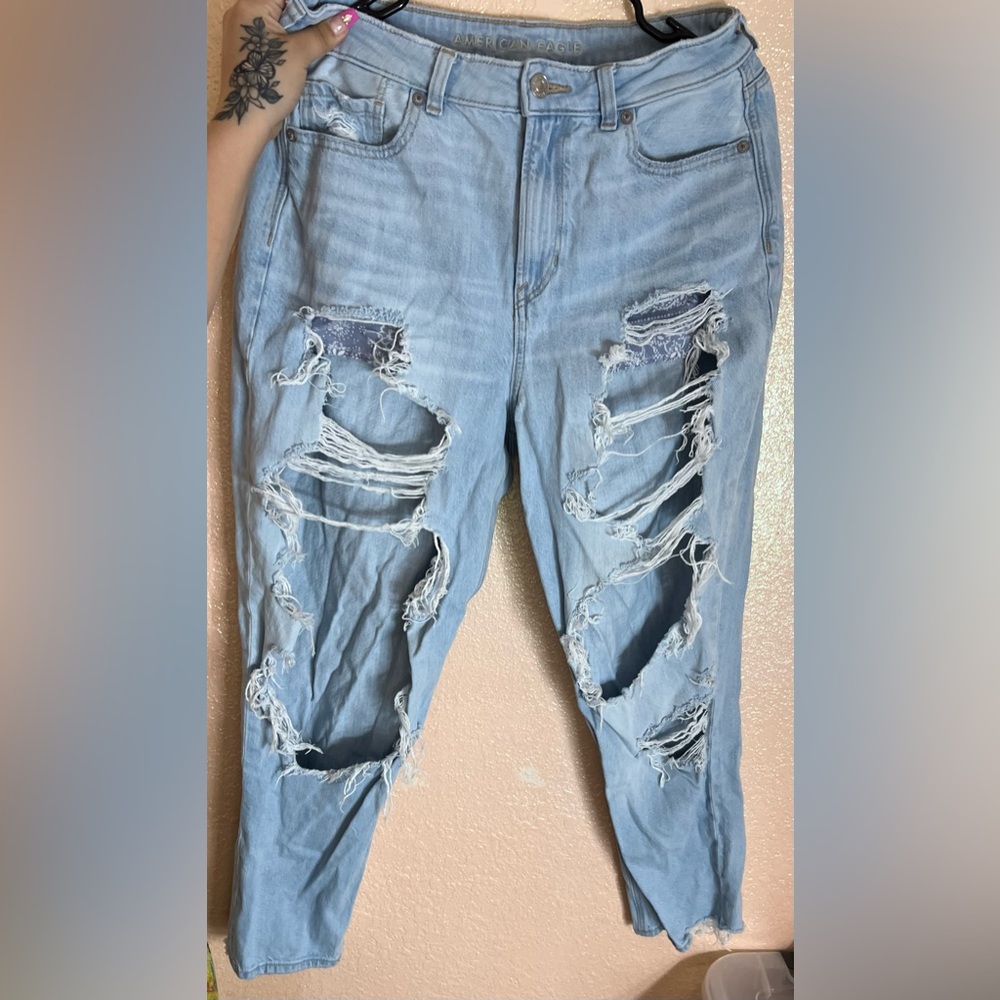 American Eagle mom jeans size 10R